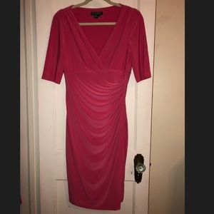 Ralph Lauren Faux Wrap Dress in Rose 🌹